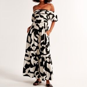 Abercrombie & Fitch Emerson Off-The-Shoulder Maxi Dress Size XSP